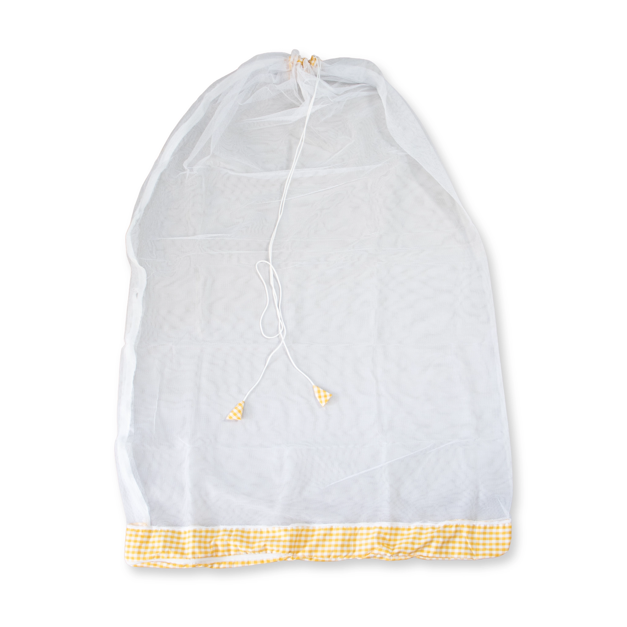 Premium Hanging Cradle Mosquito Net with Decorative Border & Hanging Stars