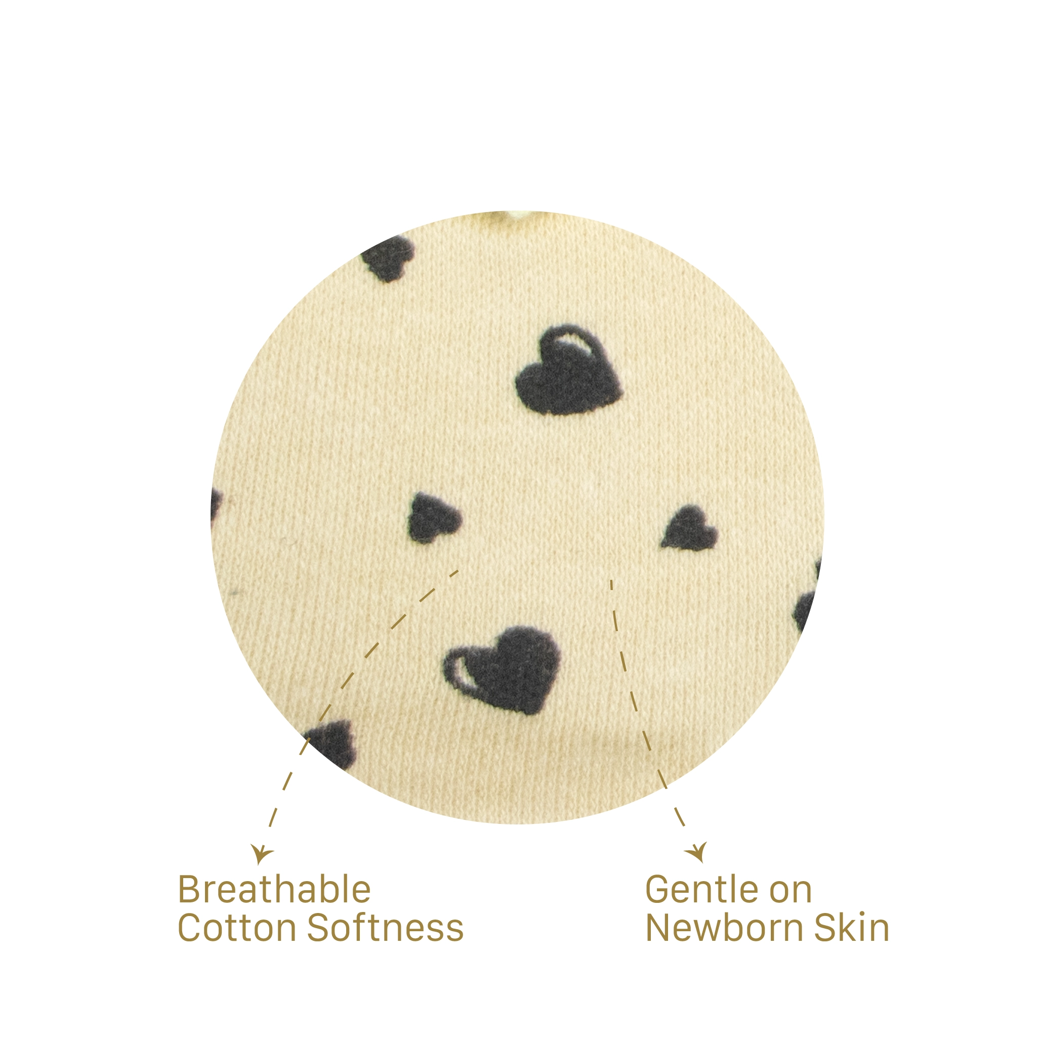 Ultra-Soft 100% Cotton Baby Mittens Set | Anti-Scratch Newborn Mittens (2-Pair Pack)
