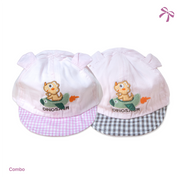 Cute Dinosaur Baby Cap Combo – 2-Pack Adjustable Cotton Toddler Baseball Hats