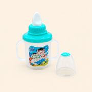 Kids Boon Easy-Grip Toddler Sippy Cup with Hard Spout & Cover – Spill-Proof Training Cup (Teal)