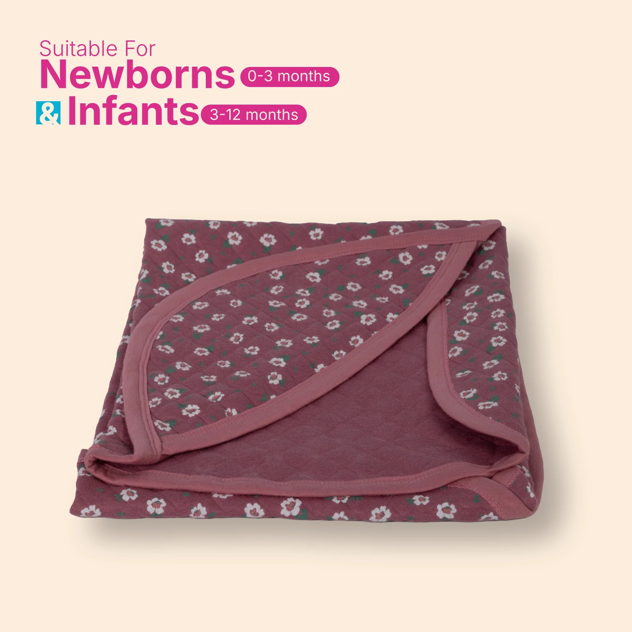 Premium Jacquard Baby Hooded Blanket –  (80x80 cm) for Newborns & Infants