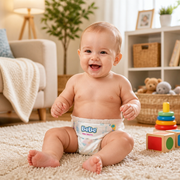 BeBe Newborn Baby Diapers (Size NB) - Up to 5kg | 12-Hour Protection & Navel Care | 10 Pack
