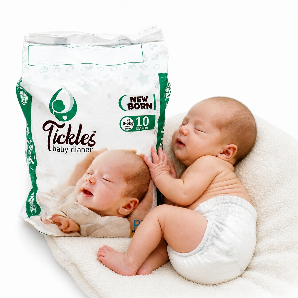 Tickles Newborn Baby Diapers | Soft & Hygienic | 0-5 kg (10 Count)