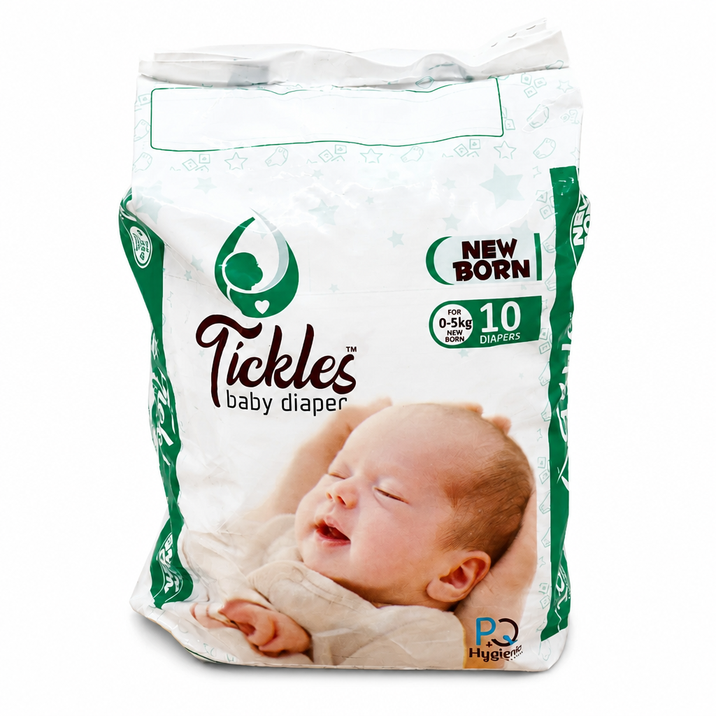 Tickles Newborn Baby Diapers | Soft & Hygienic | 0-5 kg (10 Count)