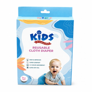 Kids International Reusable Cloth Diaper | Free Size, Washable & Super Absorbent Nappy for Babies