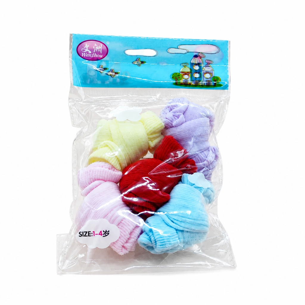 Kids Boon Colorful Ribbed Toddler Socks (Size 1-4 Years) – Soft Everyday Multipack
