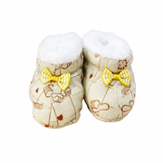 Kids Boon Cozy Fleece-Lined Baby Booties – Soft Sole Newborn Winter Slippers