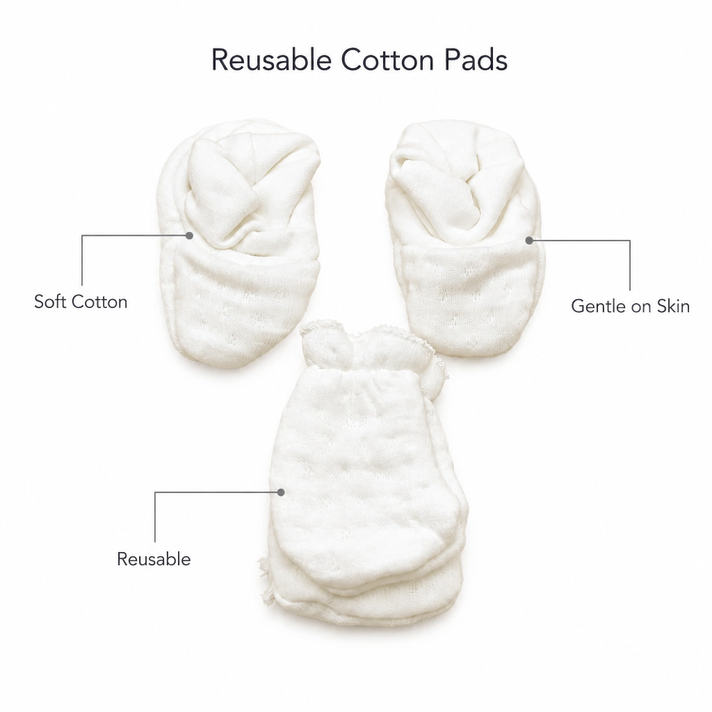 Premium Soft White Cotton Baby Mittens and Booties Set | Newborn No-Scratch Gloves & Socks Essentials