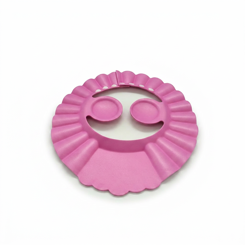 Kids Boon Adjustable Baby Shower Cap & Bath Visor with Ear Protection - Pink