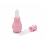 Kids Boon Silicone Baby Nasal Aspirator and Medicine Dropper Set - Infant Congestion Relief (Pink)