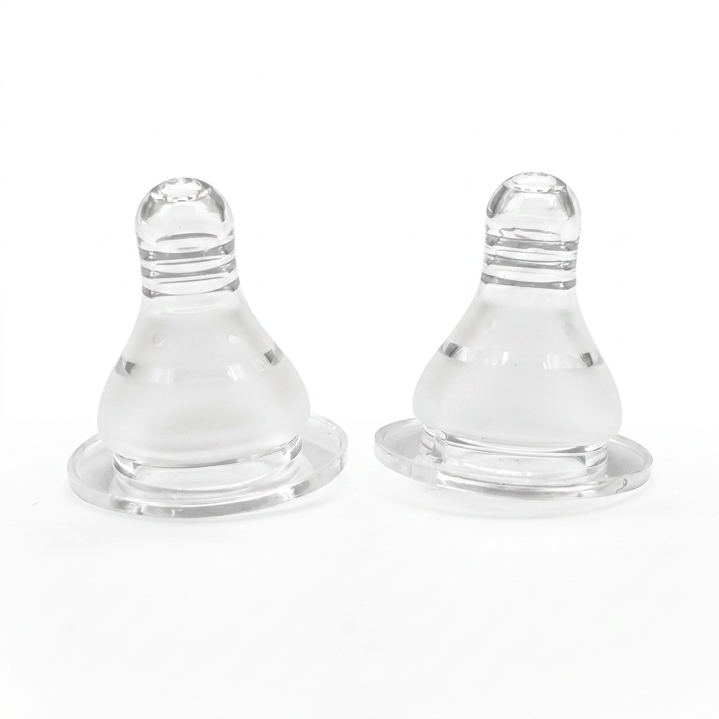 Kids Boon Premium Silicone Baby Bottle Nipples | Anti-Colic Replacement Teats | BPA-Free | 2-Pack