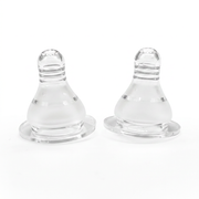 Kids Boon Premium Silicone Baby Bottle Nipples | Anti-Colic Replacement Teats | BPA-Free | 2-Pack