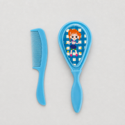 Kids Boon Gentle Baby Comb and Hairbrush Set – Soft Bristle Cradle Cap Brush & Fine-Tooth Detangling Comb for Newborns and Toddlers