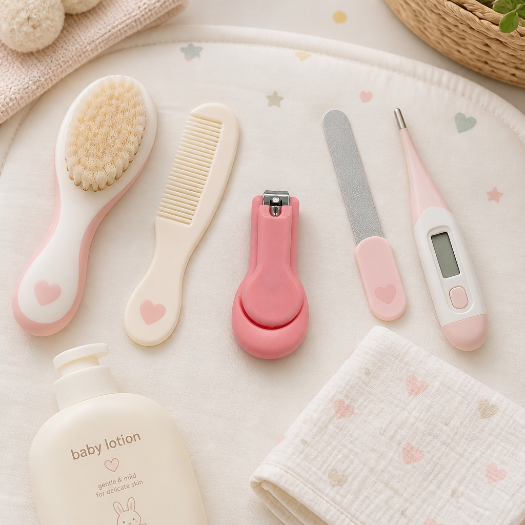 Kids Boon Ergonomic Baby Nail Clipper - Safe & Gentle Infant Nail Trimmer - Soft Pink