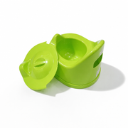 Ergonomic Toddler Potty Training Chair with Lid & Splash Guard - Green