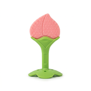 Kids Boon Peach Silicone Baby Teether Toy – BPA-Free Infant Teething Toy for Gum Pain Relief & Oral Development