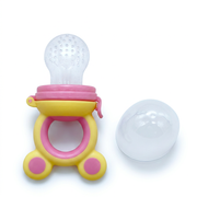 Kids Boon 2-in-1 Baby Fresh Food Feeder & Silicone Teething Pacifier | Safe Fruit Nibbler