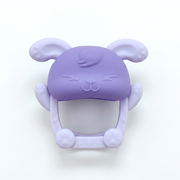 Kids Boon Silicone Bunny Baby Teether – BPA-Free Purple Infant Teething Toy & Soother