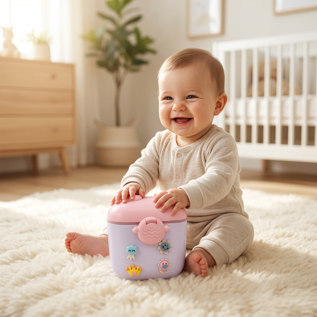Smartbaby Versatile Baby Storage Container | BPA-Free Travel Dispenser for Snacks, Formula & Pacifiers
