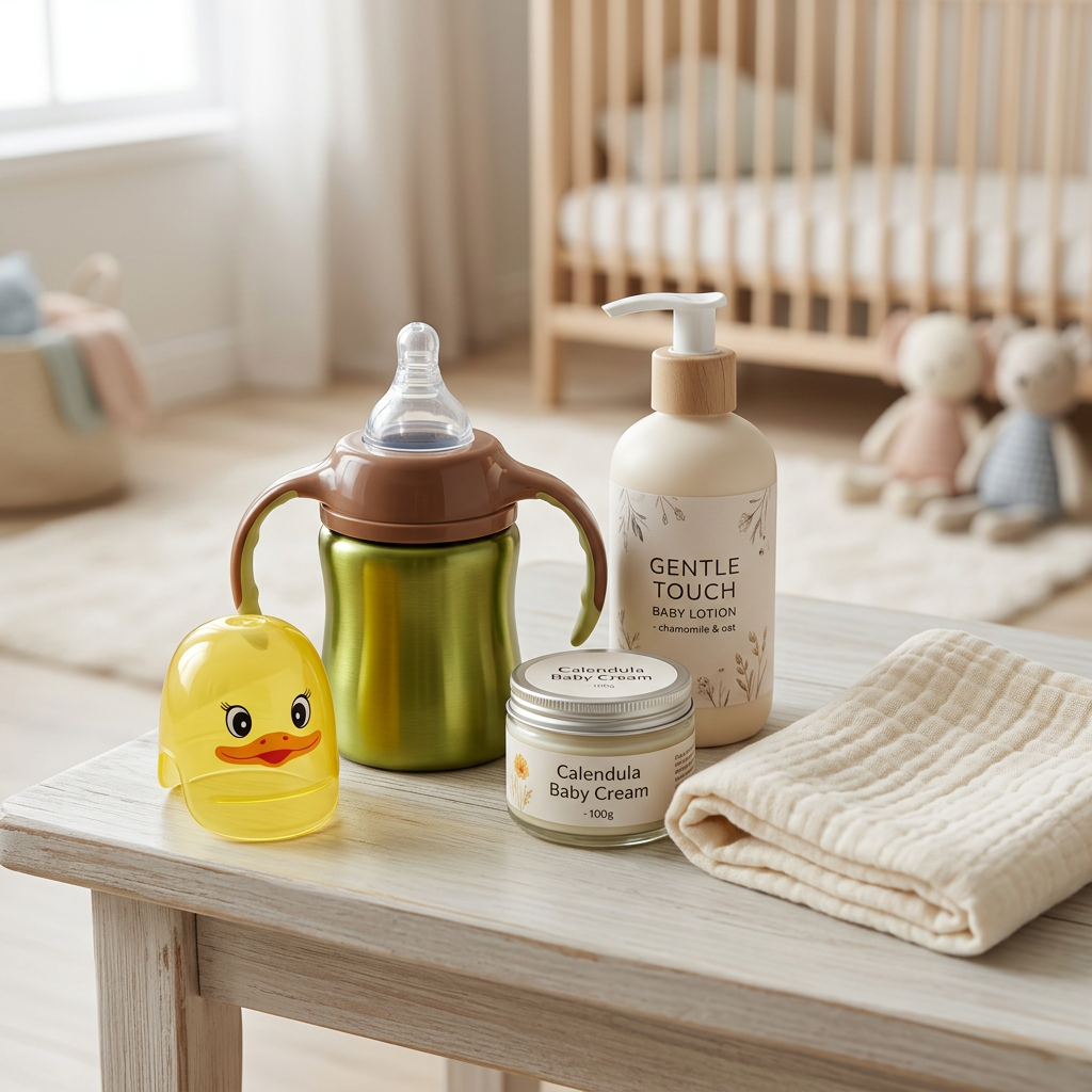 Kids Boon Insulated Stainless Steel Baby Bottle with Handles & Duck Cap