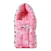 Kids Boon 3-in-1 Baby Carry Bed & Sleeping Bag - Soft Pink Newborn Travel Nest