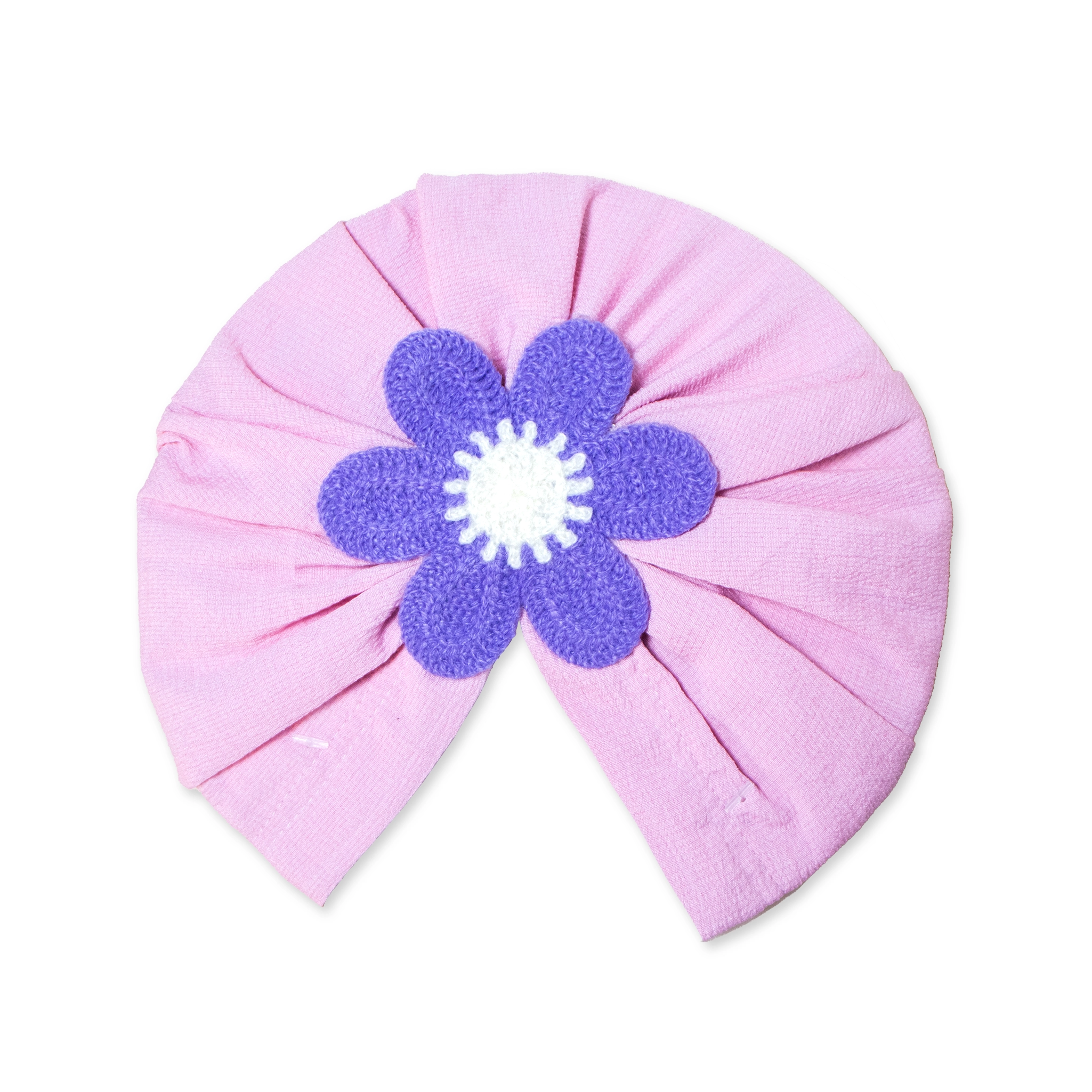 3-Pack Baby Girl Floral Turban Cap Set | Soft Stretch Infant Head Wraps (Combo Pack)