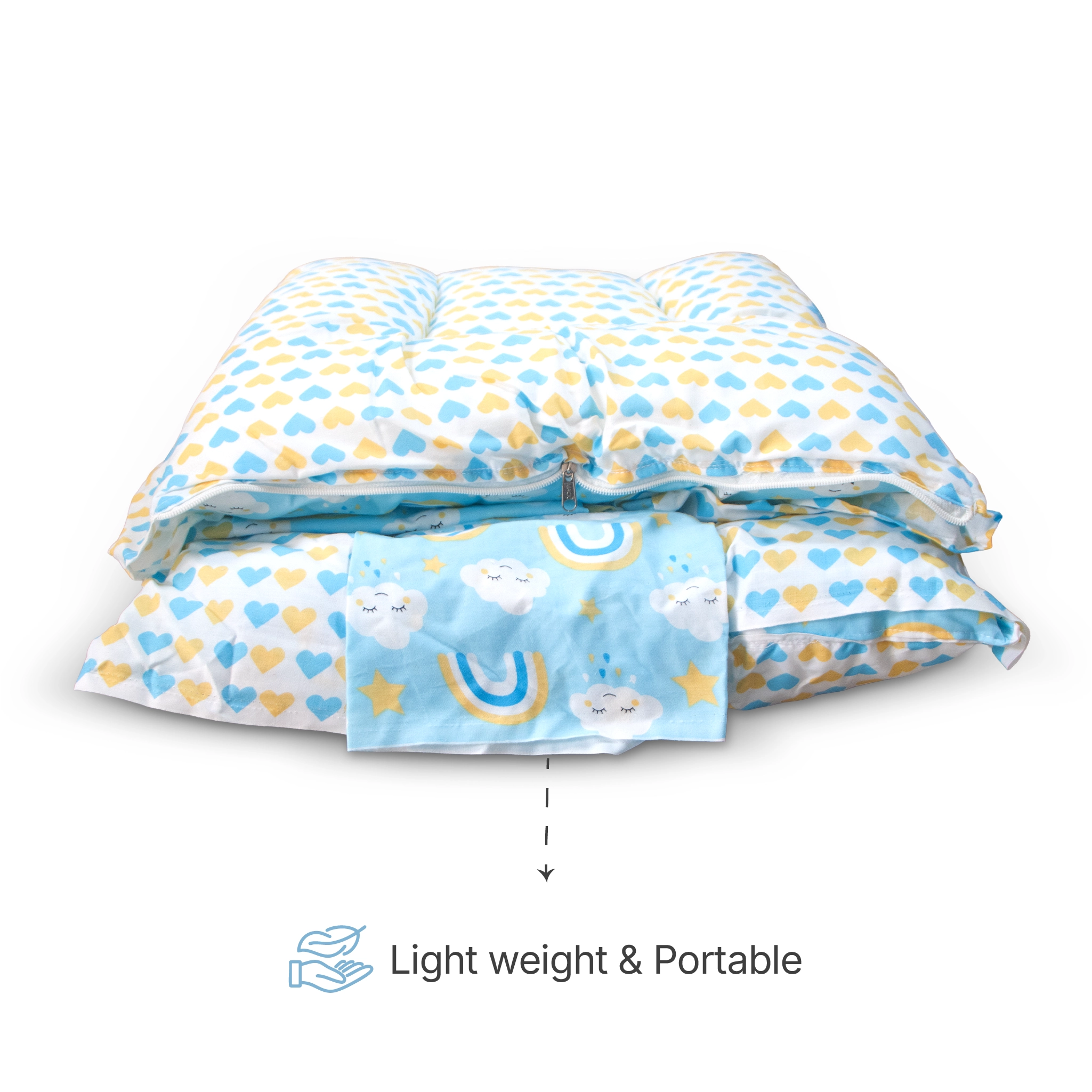 Premium Baby Hammock Cradle Combo | Attached Bed & Protective Mosquito Net