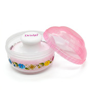 Drishti Premium Soft Baby Powder Puff with Floral Container | Gentle Talcum Powder Box for Infants