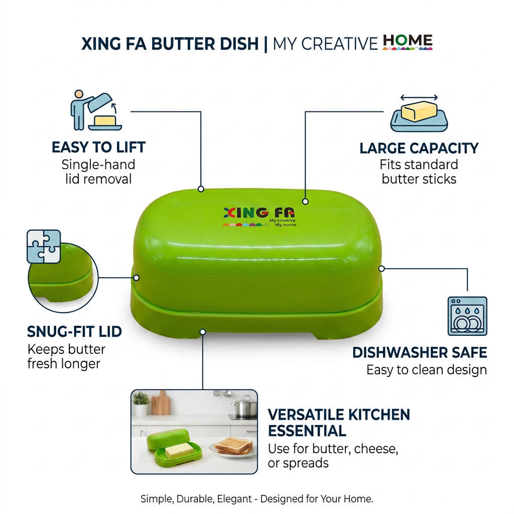 Vibrant Green Travel Soap Box with Lid | Multi-Purpose Plastic Storage Container by Xing Fa