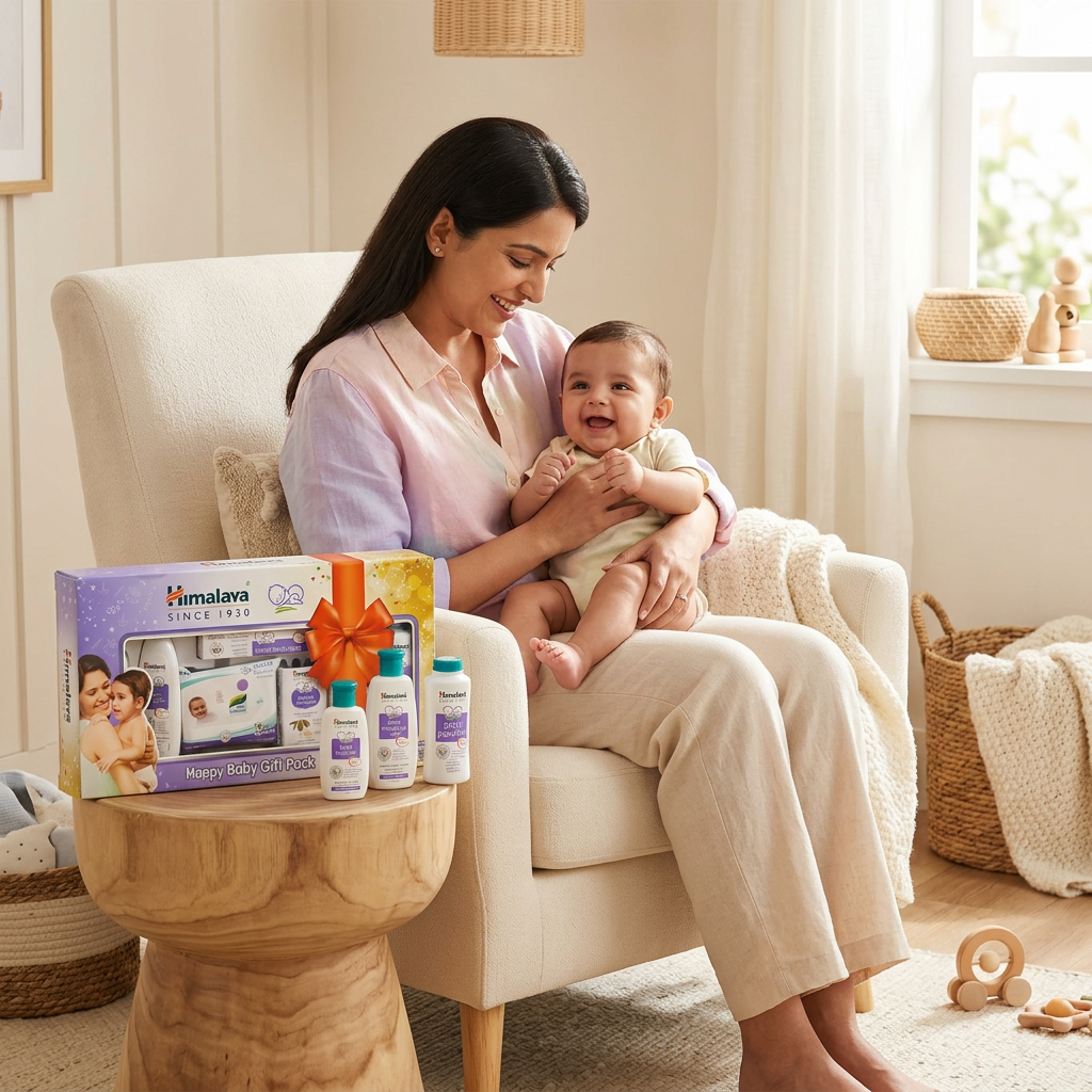 Himalaya Happy Baby Gift Pack | Complete Newborn Essentials Care Set | Natural Baby Products