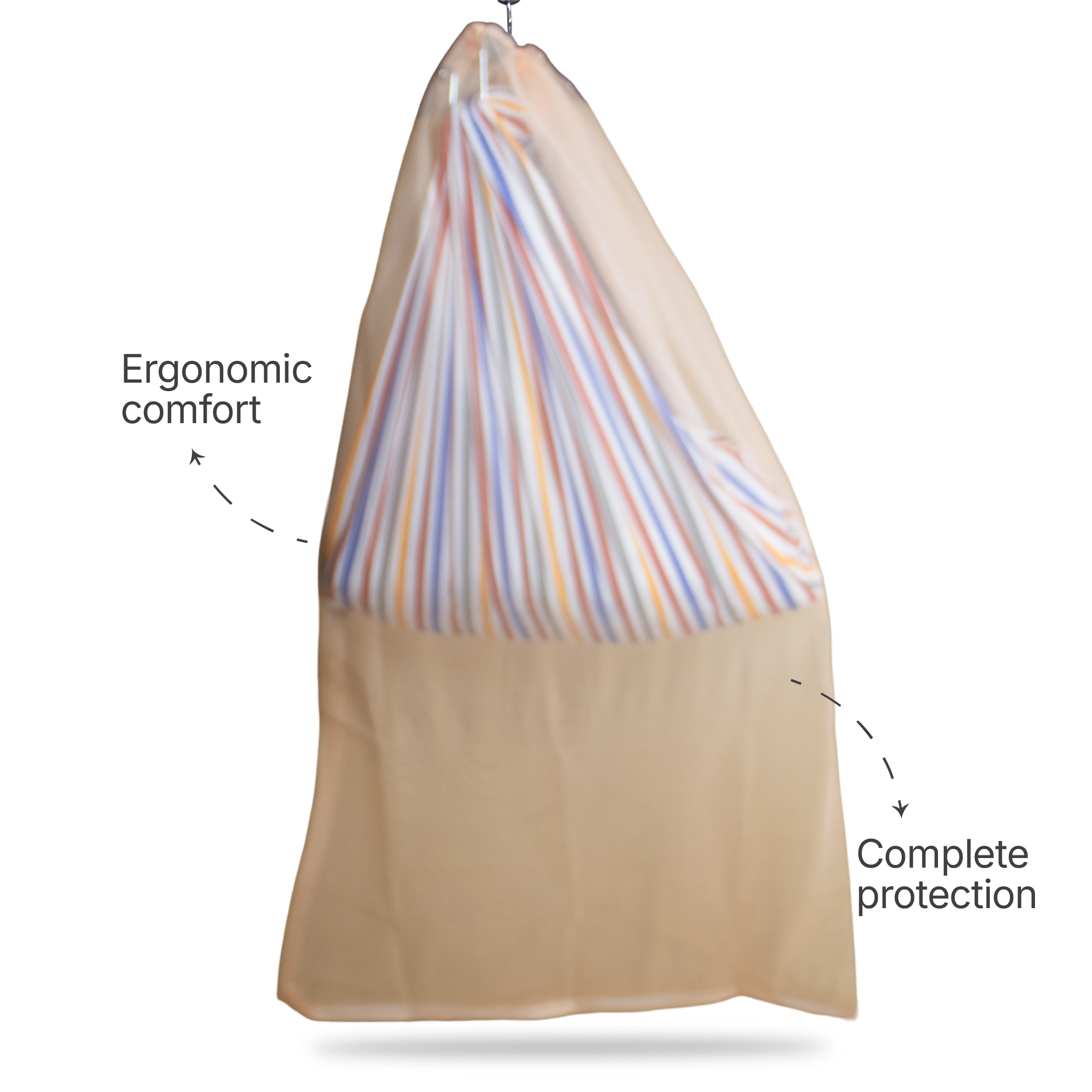 Breathable Baby Cradle Net with Zipper & Mosquito Protection