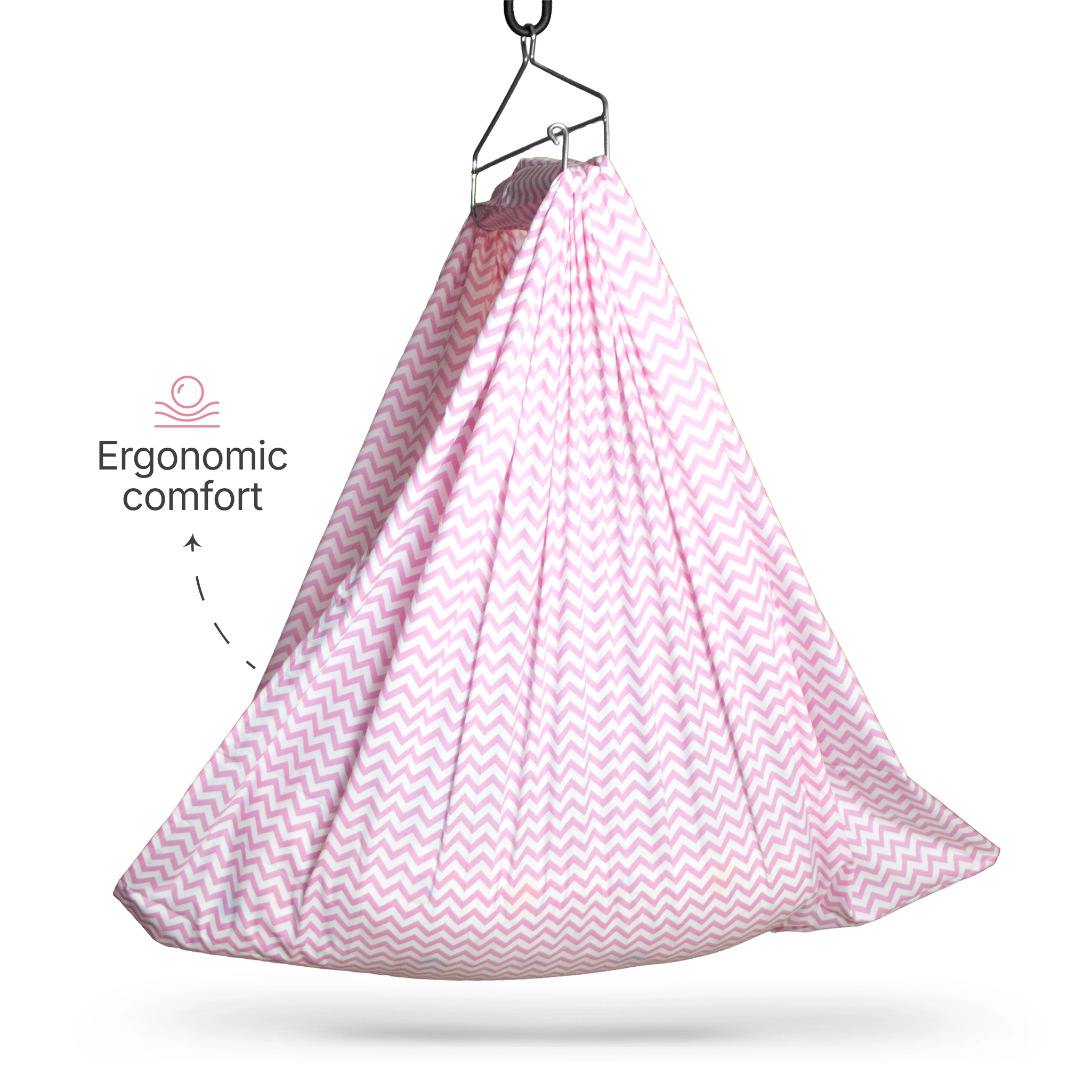 Premium Cotton Baby Hammock Cradle Cloth & Mosquito Net Combo Set (Breathable & Washable)