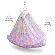Premium Baby Hammock Cradle Combo | Attached Bed & Protective Mosquito Net