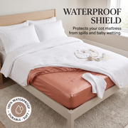 Premium Waterproof Baby Bed Sheet by Litty Kid | Reusable Mattress Protector Cover | Double Size Bed - 6.25*6|