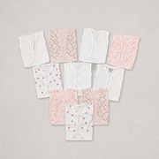 Unisex Baby 100% Pure Cotton Sleeveless Jhabla Vests (Pack of 10, Size: 1-3 Months)