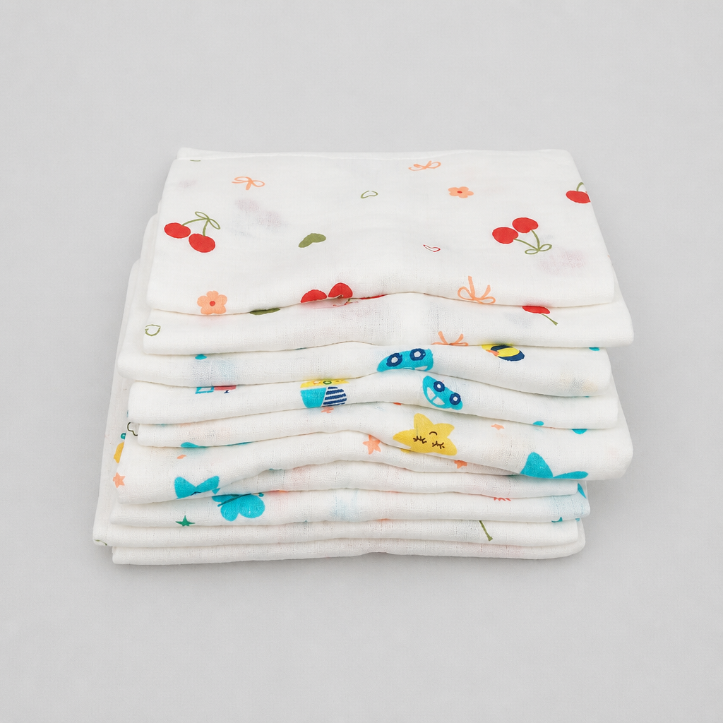 Unisex Baby 100% Pure Cotton Sleeveless Jhabla Vests – Pack of 10 (1 to 3 Months, Size S)