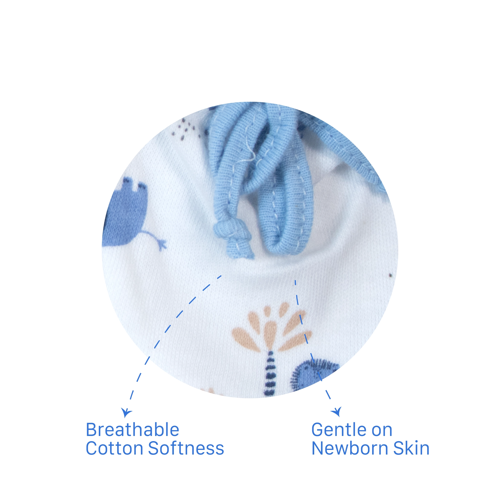 Ultra-Soft Cotton Baby Mittens Set | Adjustable Drawstring Anti-Scratch Mittens for Newborns (3-Pair Pack)