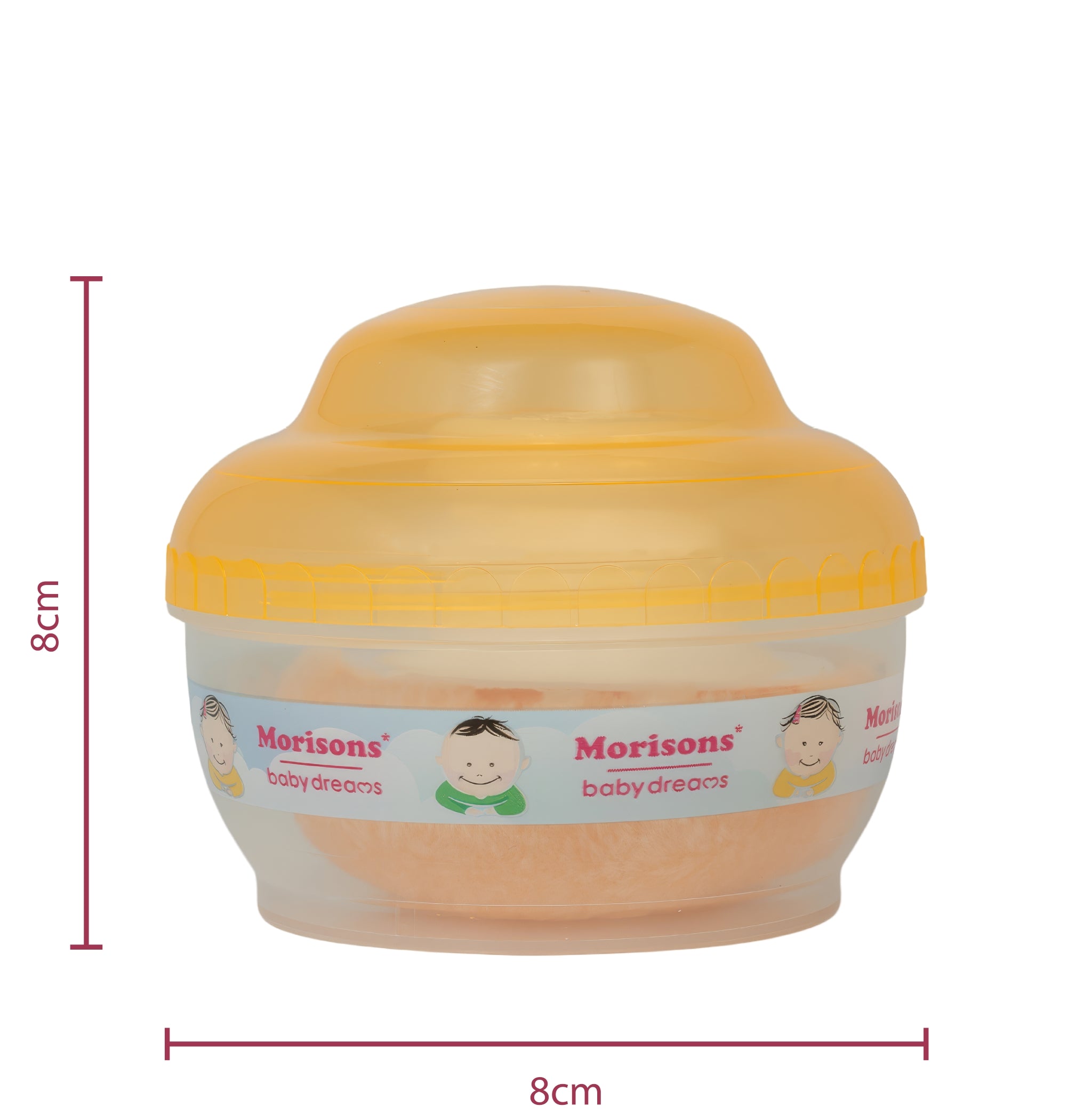 Morisons Baby Dreams Premium Powder Puff Box with Case (Safe & Sterile)
