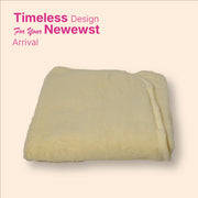 Baby Hooded Blanket -Fur Yellow