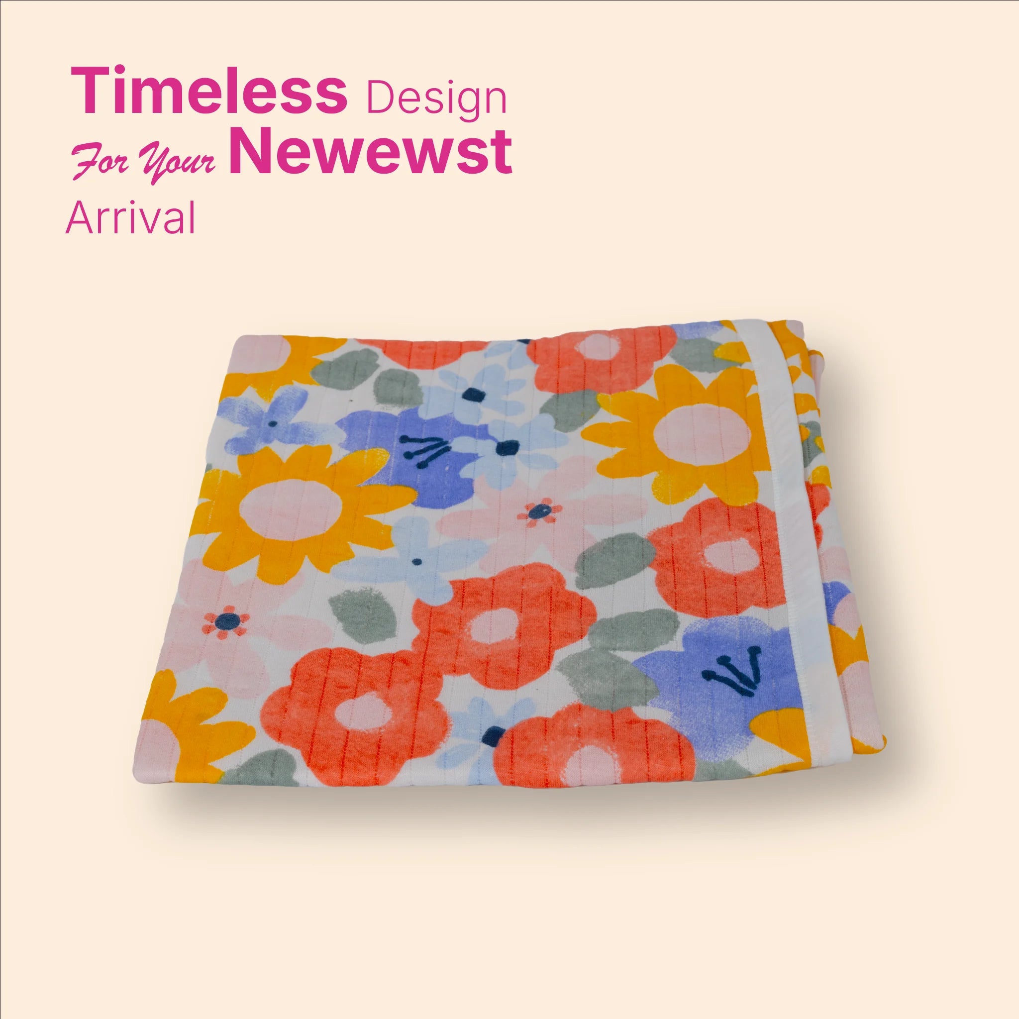 Premium Jacquard Baby Hooded Blanket –  (80x80 cm) for Newborns & Infants
