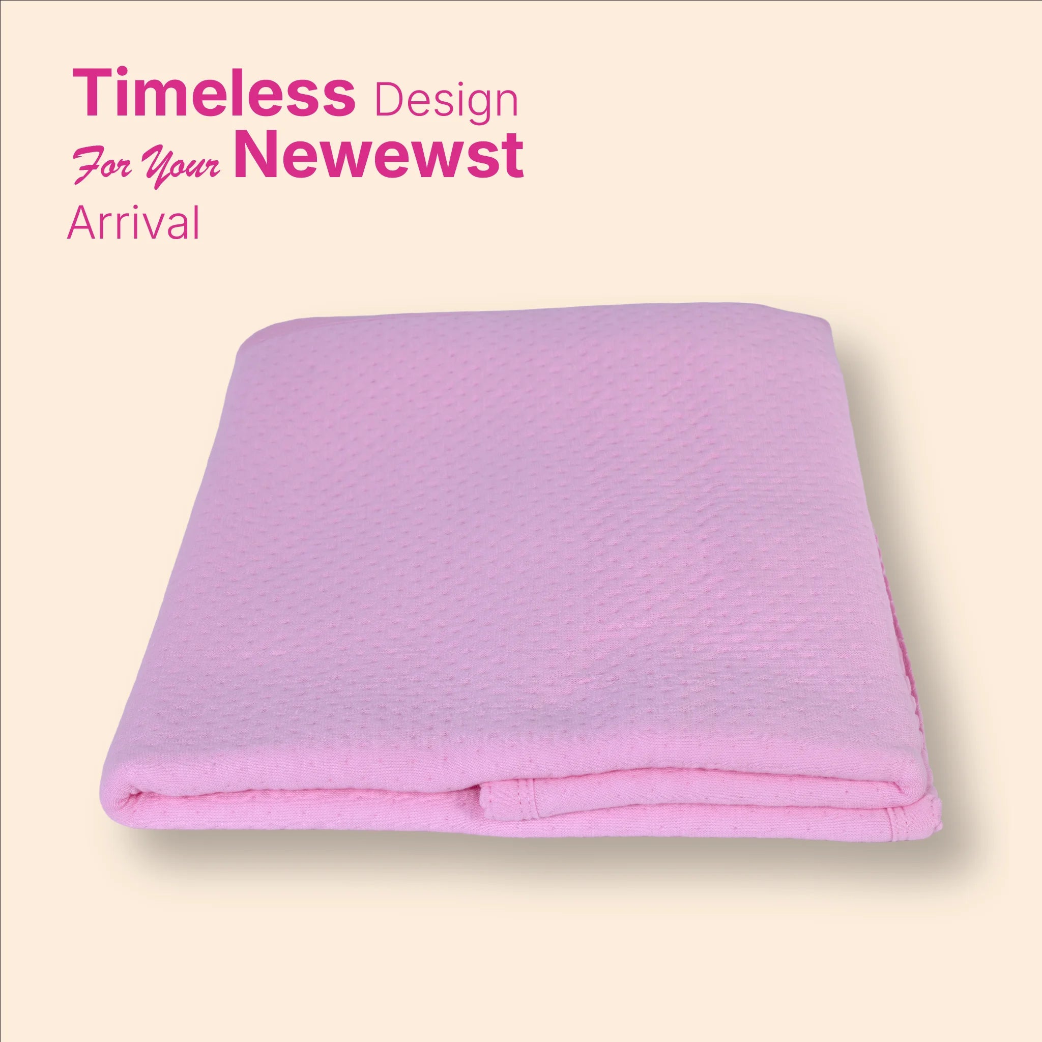 Premium Jacquard Baby Hooded Blanket-(80x80 cm) for Newborns & Infants