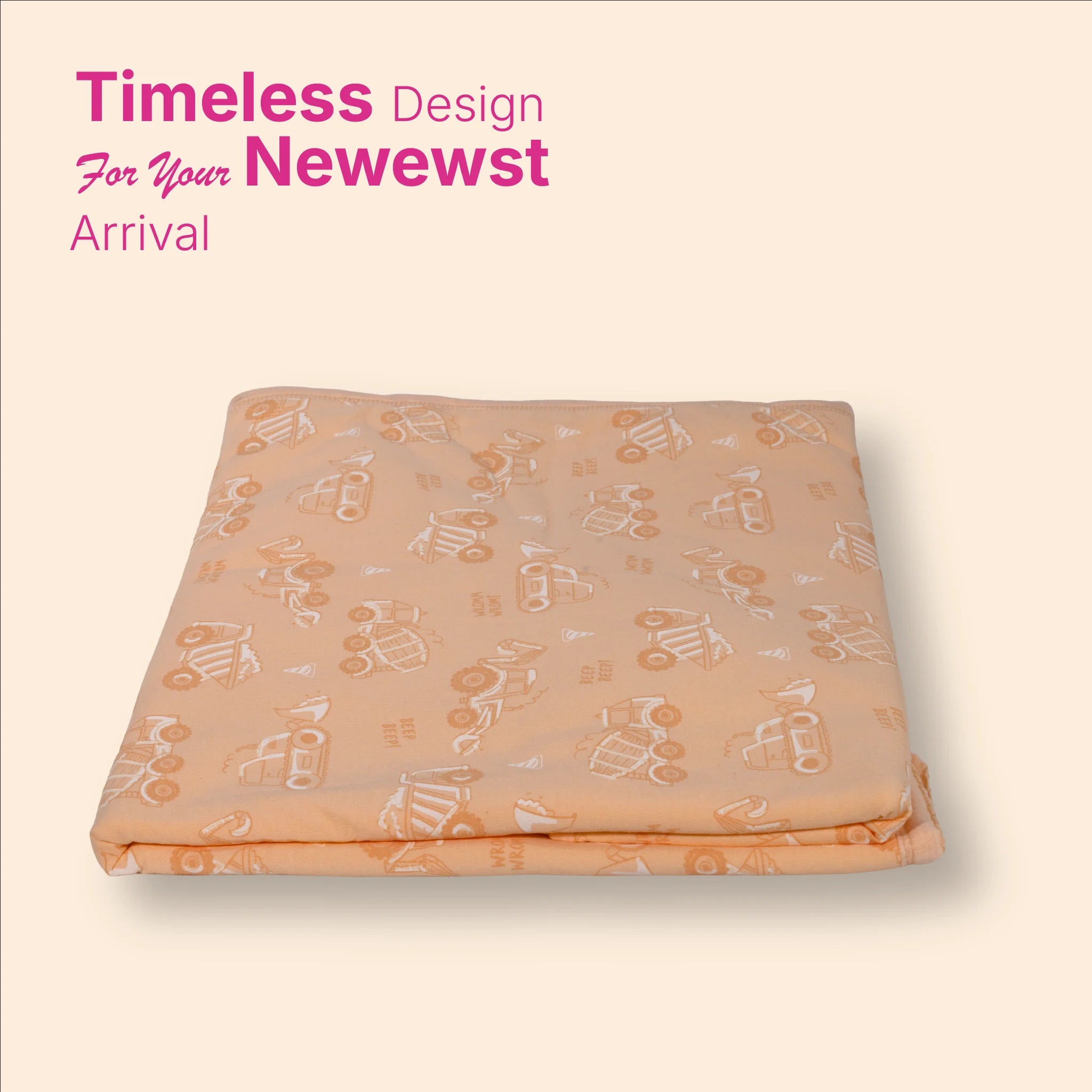 Polar Fleece Hooded Baby Blanket – Soft All-Weather Newborn Wrapper (0-12 Months, 80x80 cm)