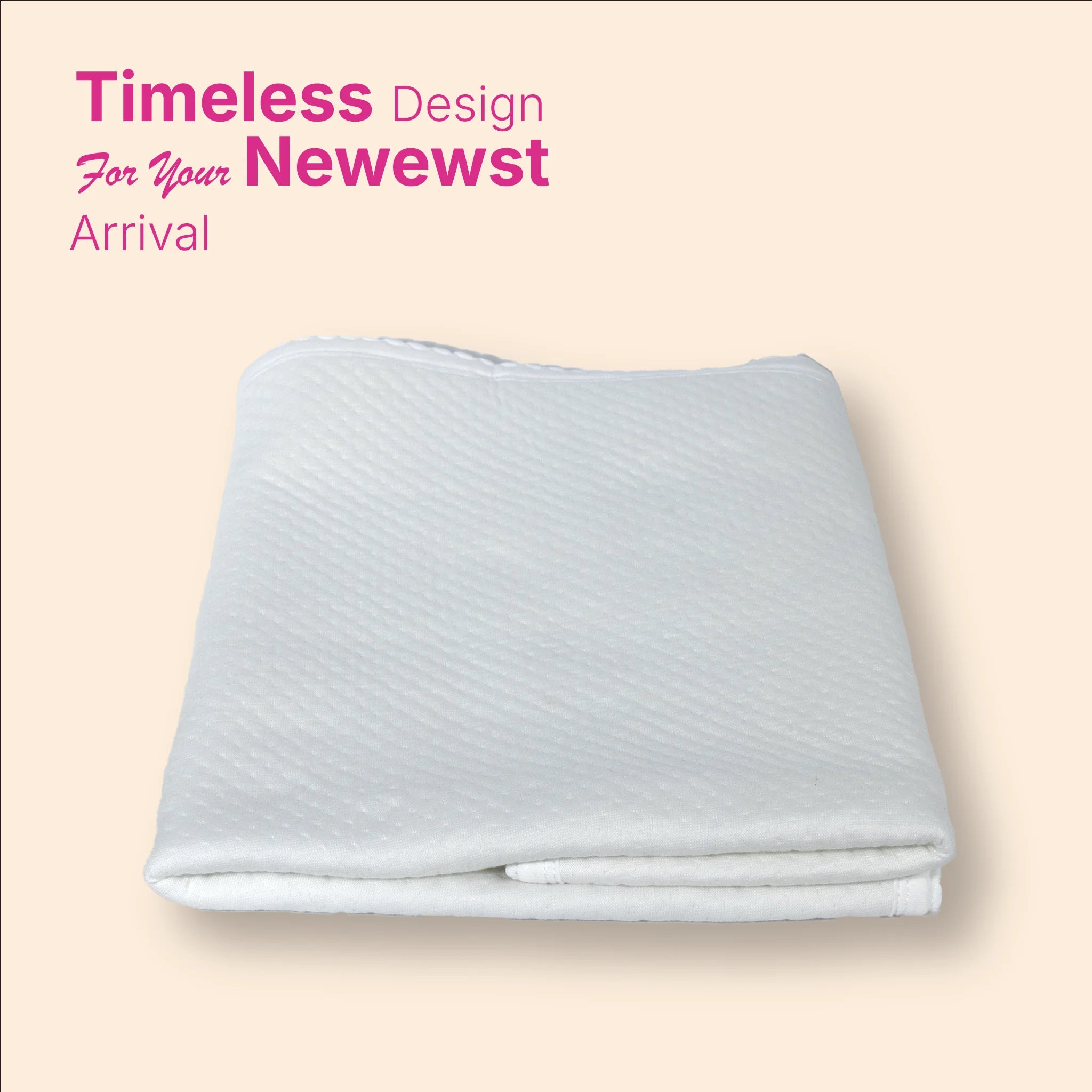 Premium Jacquard Baby Hooded Blanket-(80x80 cm) for Newborns & Infants