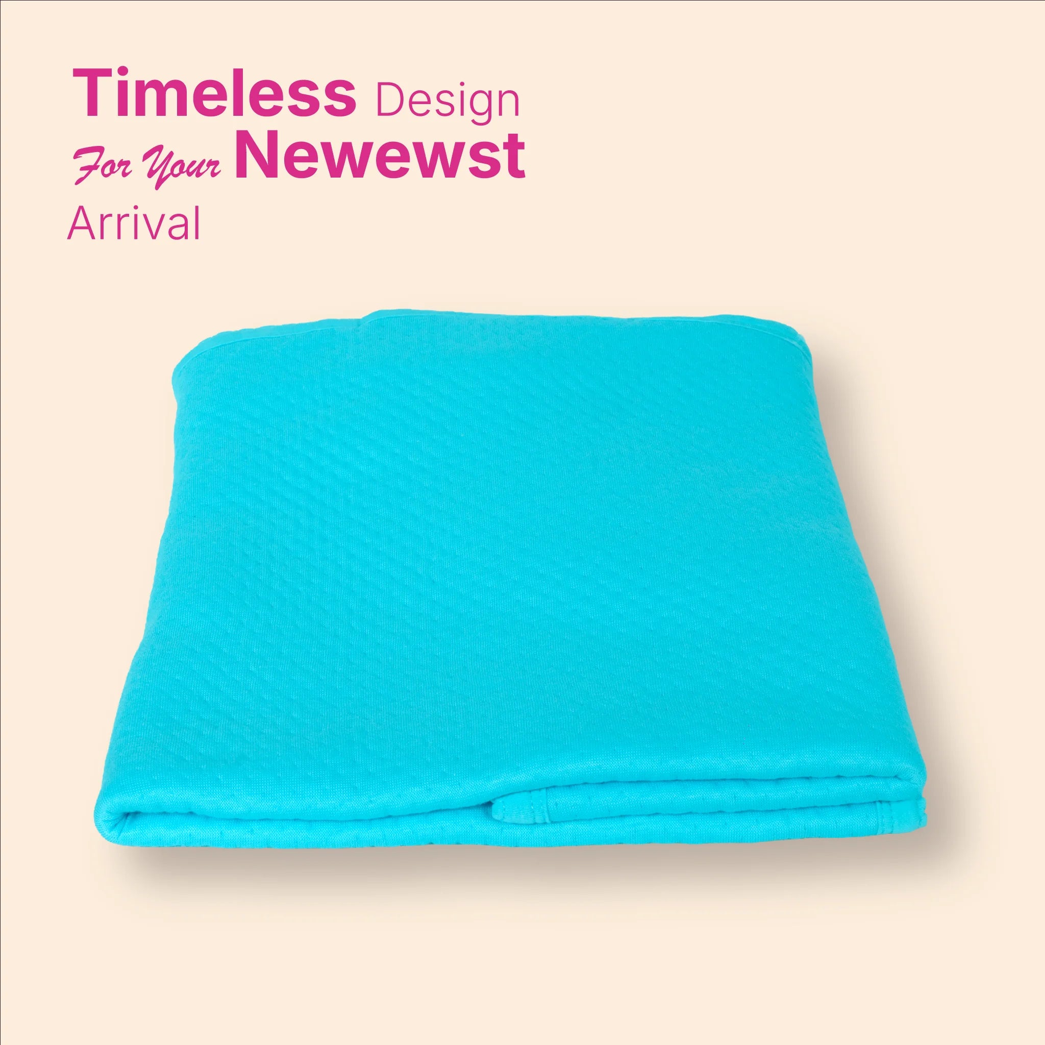 Premium Jacquard Baby Hooded Blanket-(80x80 cm) for Newborns & Infants