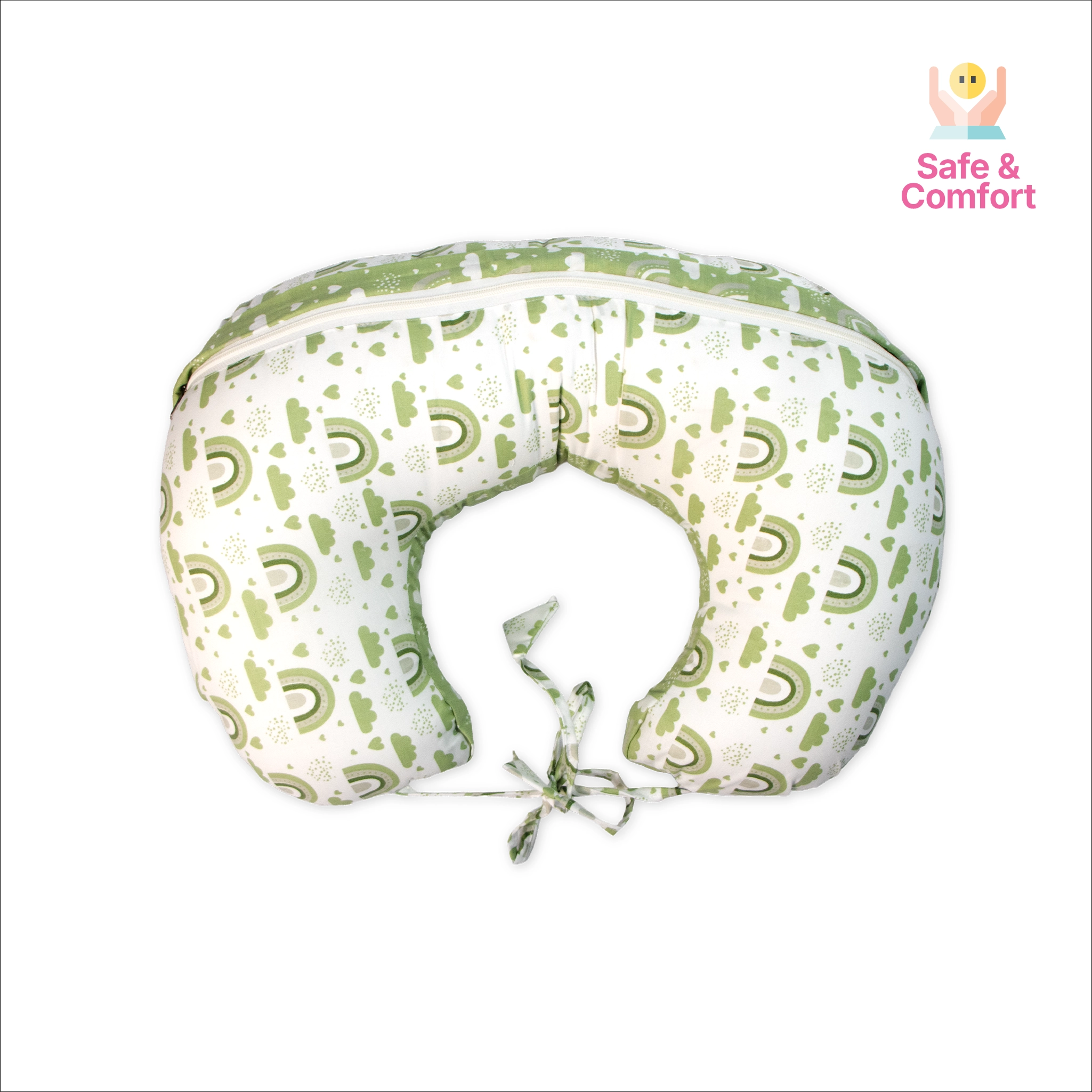 Ergonomic Multipurpose Baby Feeding & Nursing Pillow with Security Tie-Sling