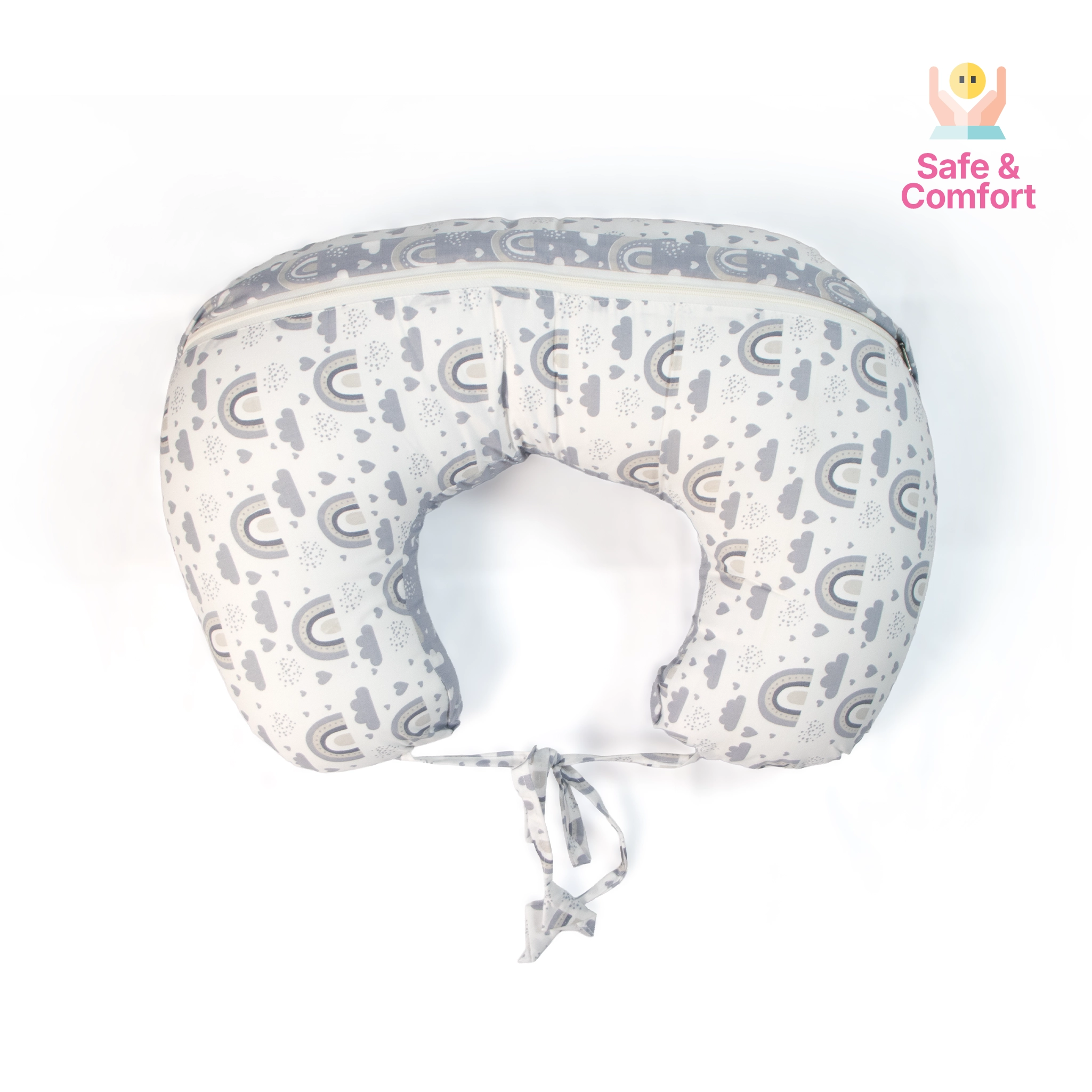 Ergonomic Multipurpose Baby Feeding & Nursing Pillow with Security Tie-Sling
