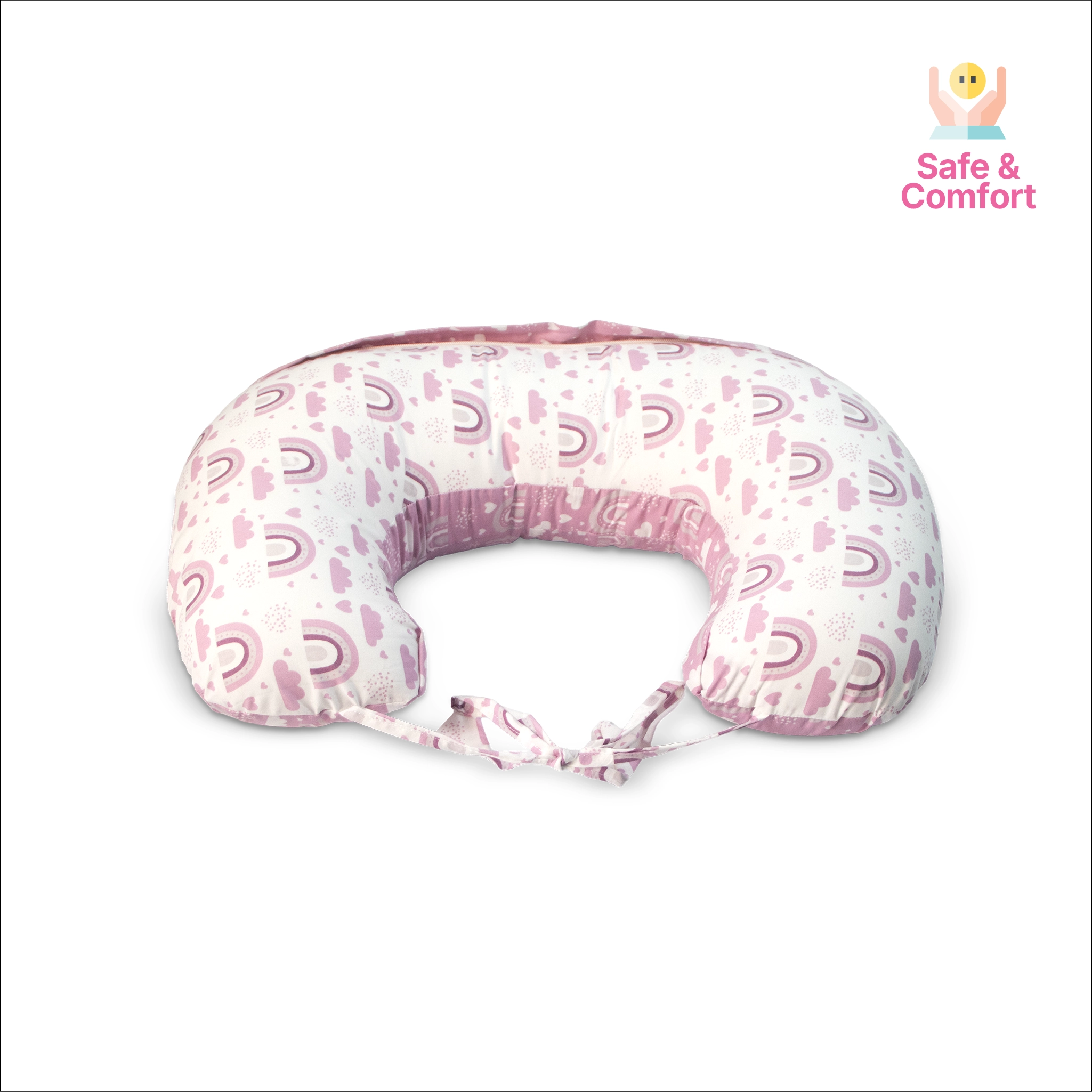 Ergonomic Multipurpose Baby Feeding & Nursing Pillow with Security Tie-Sling
