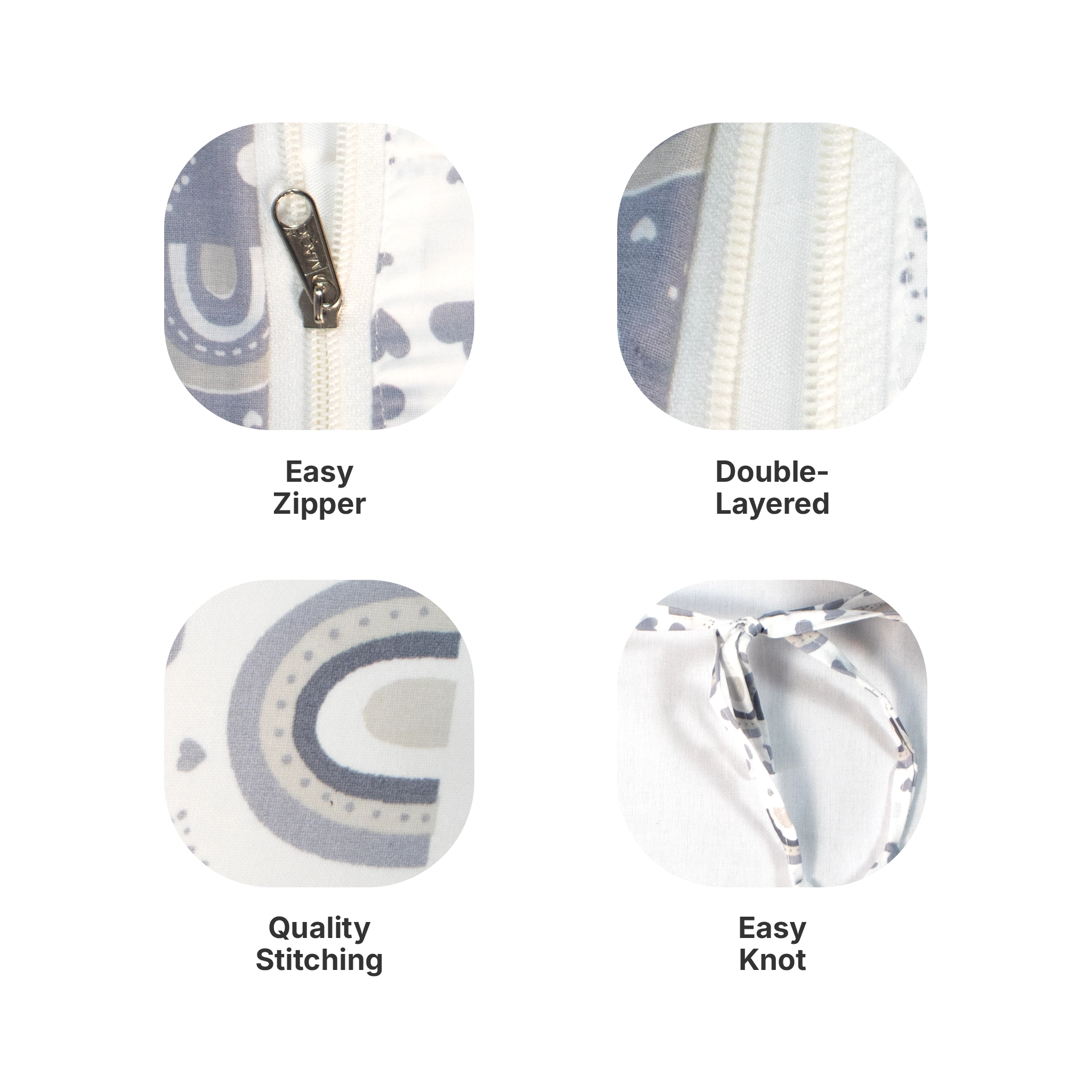 Ergonomic Multipurpose Baby Feeding & Nursing Pillow with Security Tie-Sling