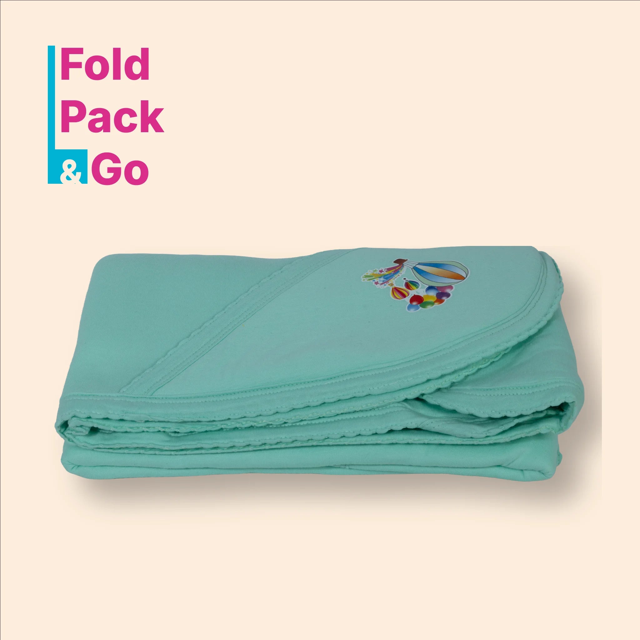 Premium Polar Fleece Hooded Baby Blanket (80x80 cm) – Swaddle Wrapper