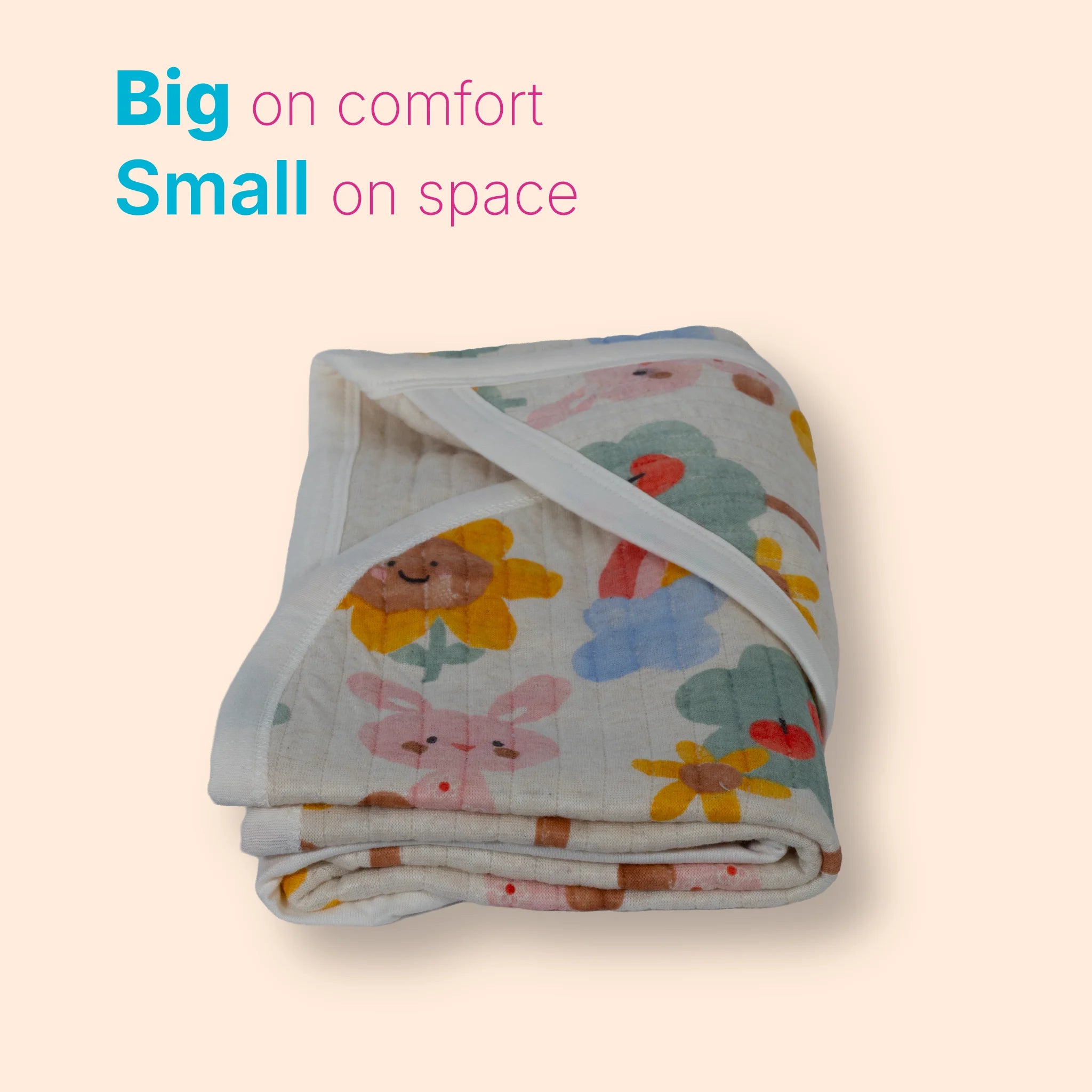 Premium Jacquard Baby Hooded Blanket –  (80x80 cm) for Newborns & Infants